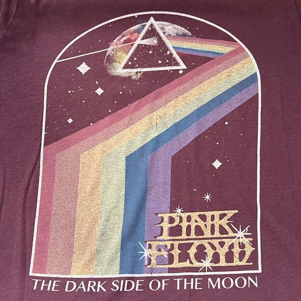 Pink Floyd Graphic TShirt Purple Size Large